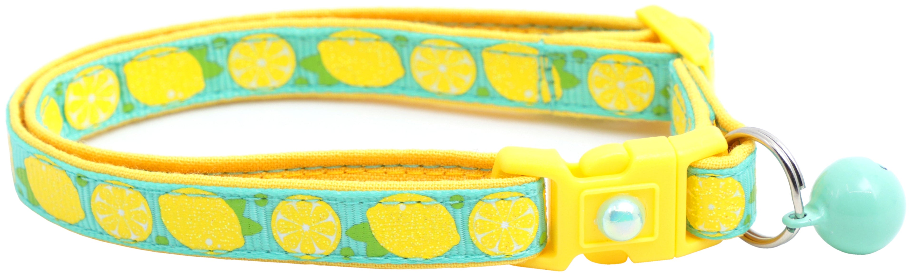 Lemon Breakaway Cat Collar-10