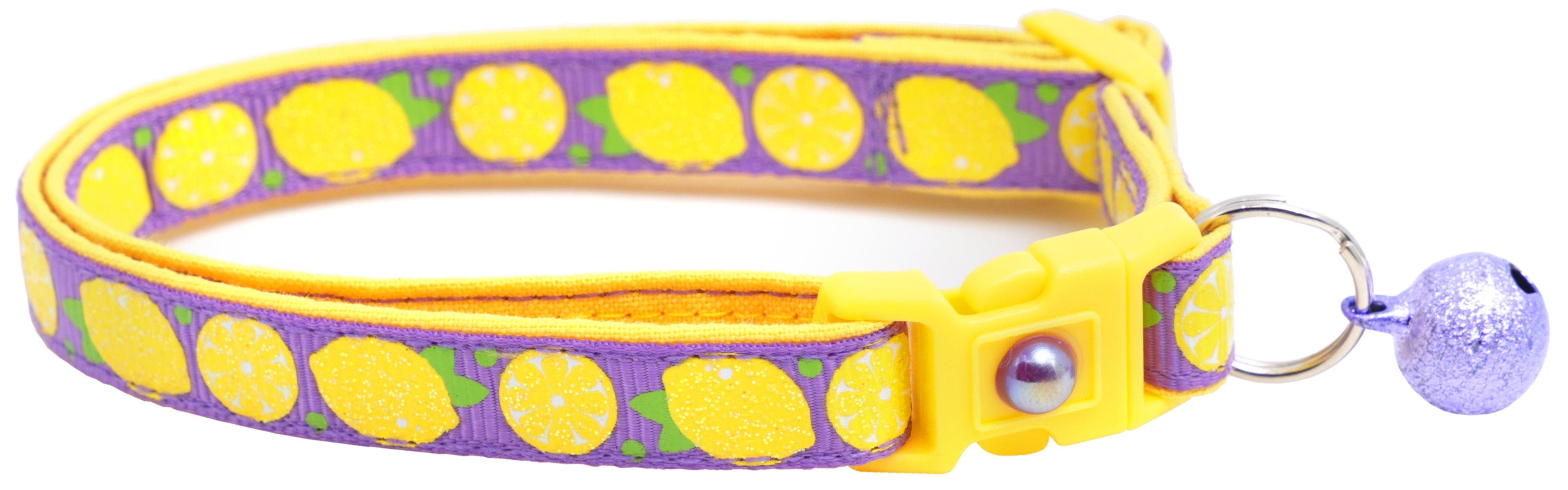 Lemon Breakaway Cat Collar-9