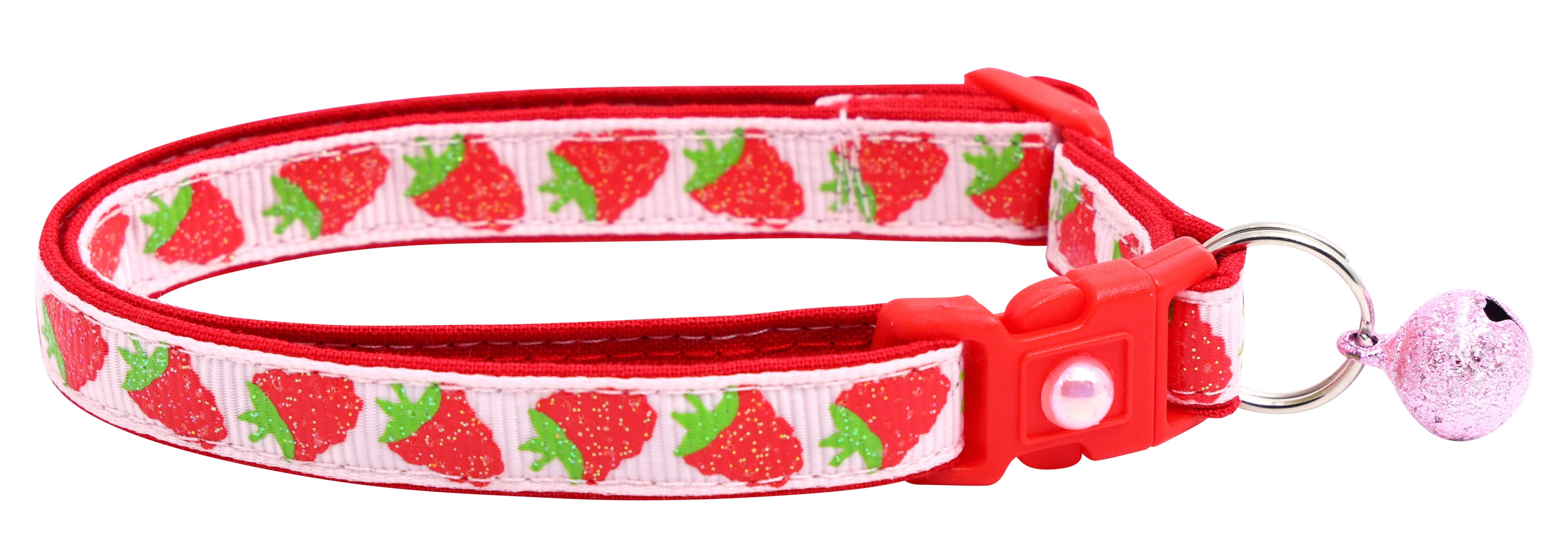 Raspberry Breakaway Cat Collar-9