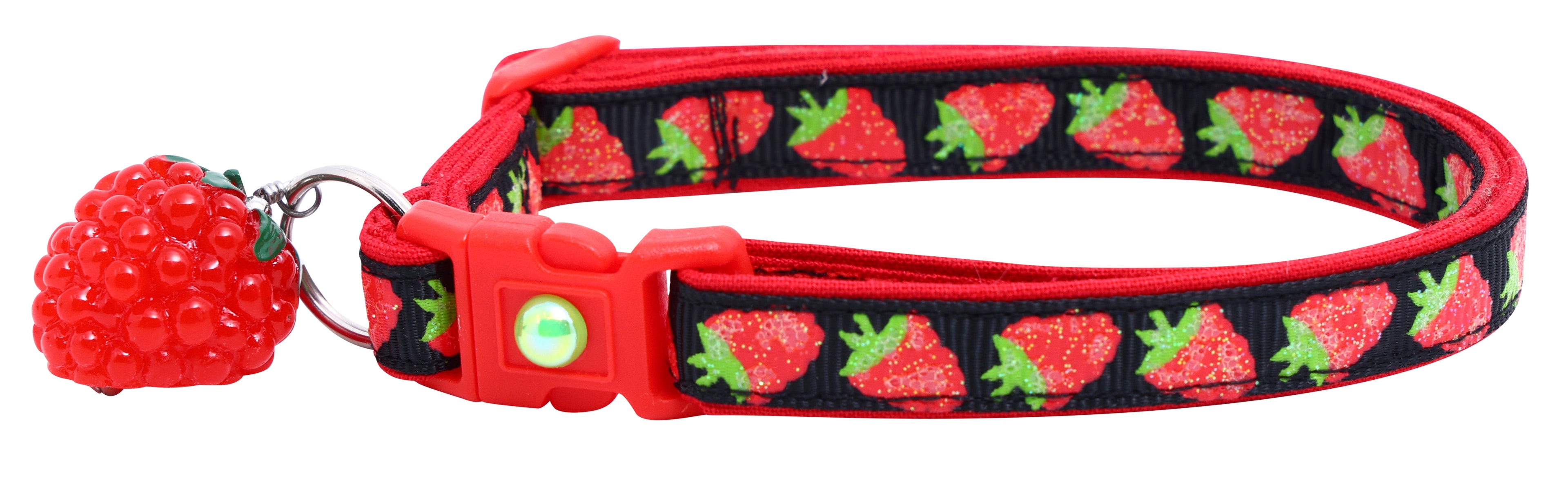 Raspberry Breakaway Cat Collar-18
