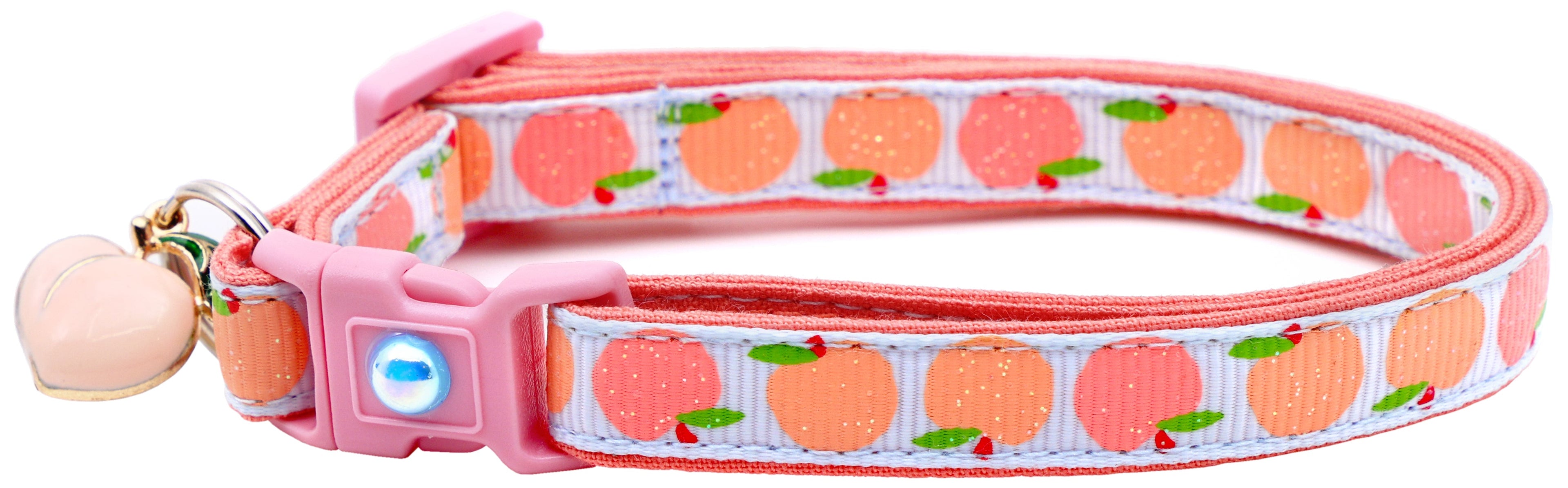 Peach Breakaway Cat Collar-16