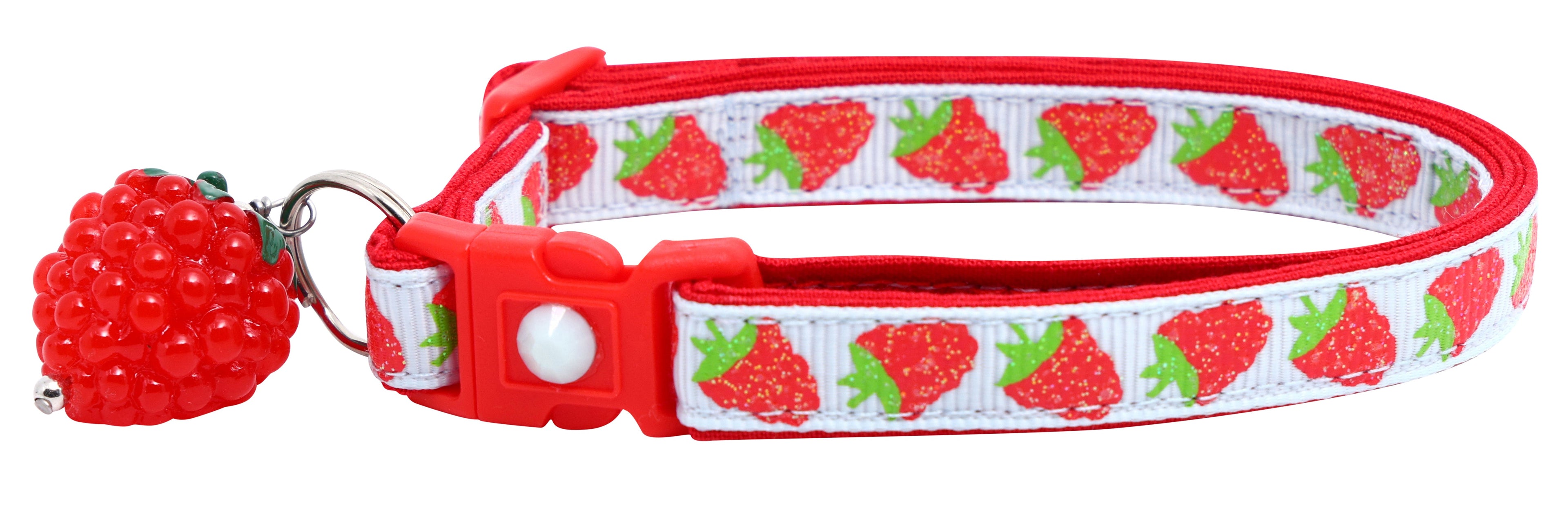Raspberry Breakaway Cat Collar-17