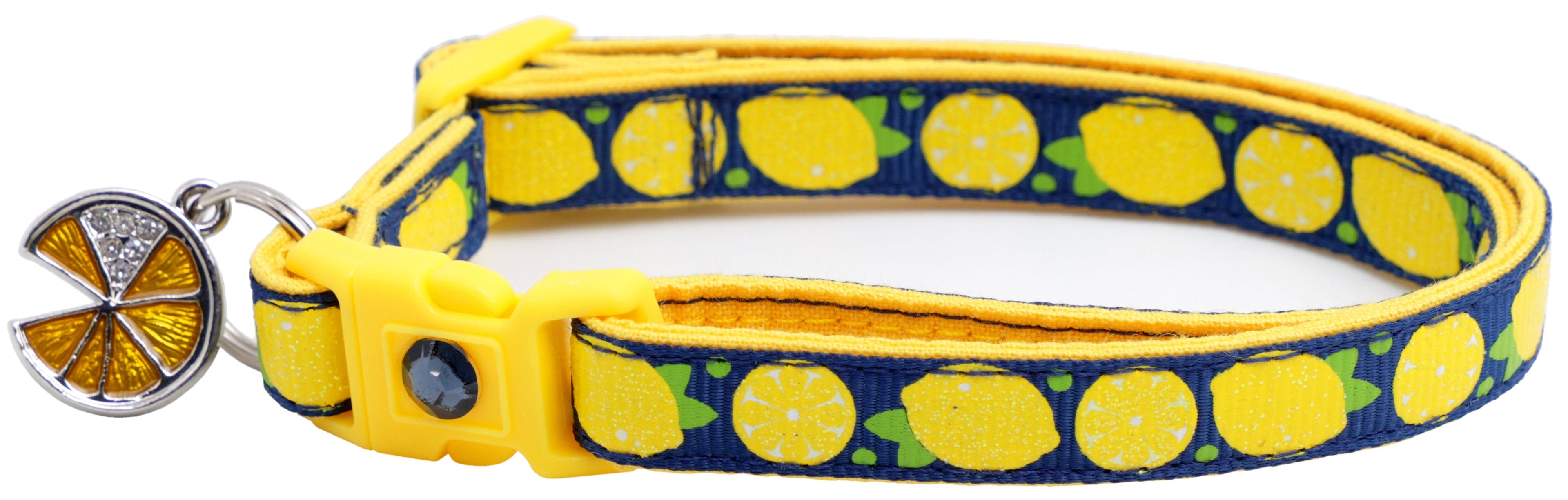 Lemon Breakaway Cat Collar-18