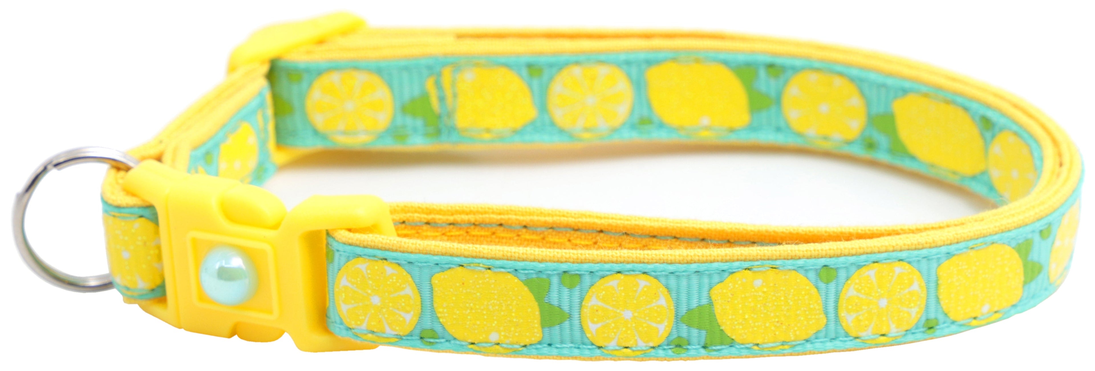 Lemon Breakaway Cat Collar-31