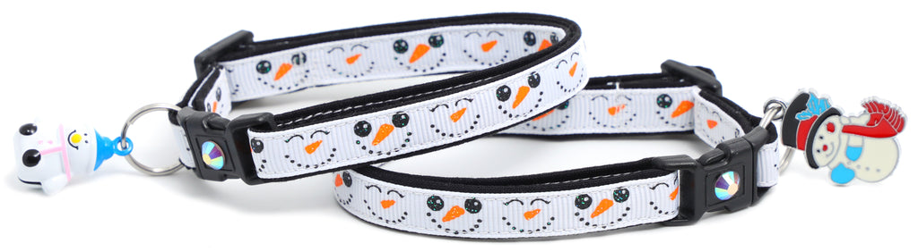 Snowman Faces Cat Collar-3