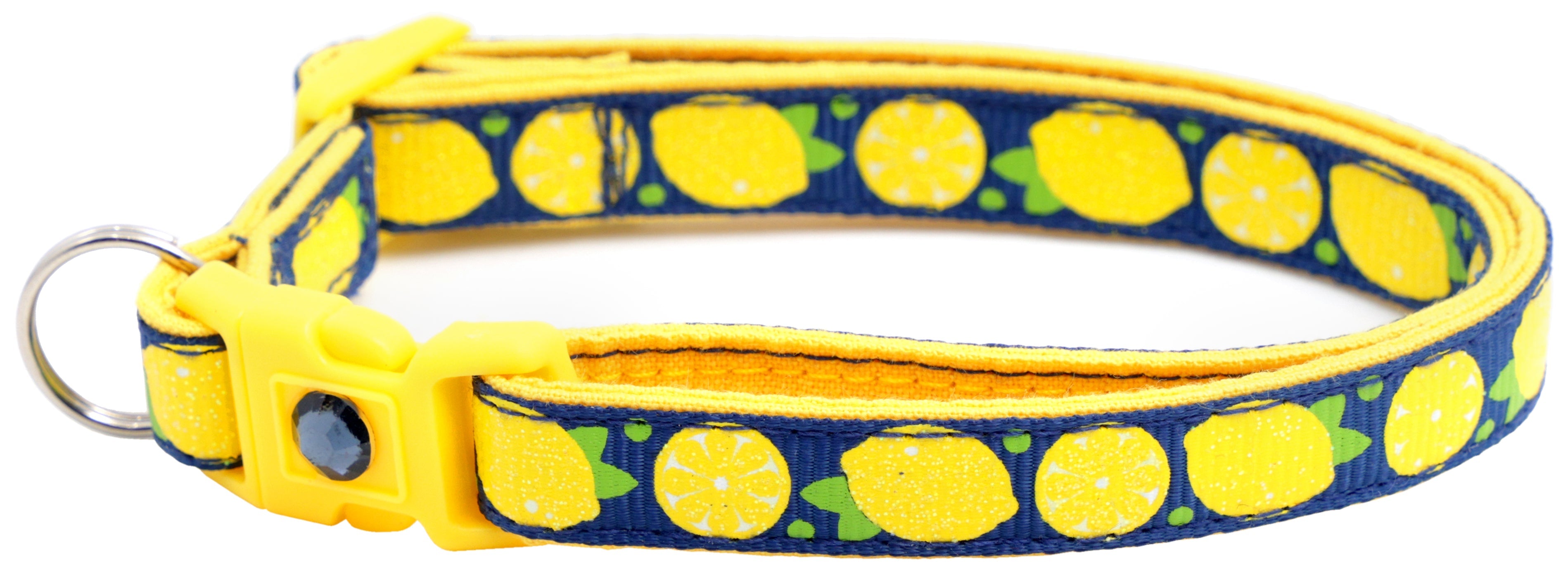 Lemon Breakaway Cat Collar-32