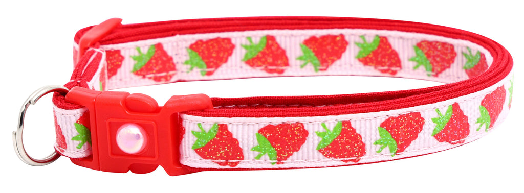 Raspberry Breakaway Cat Collar-30