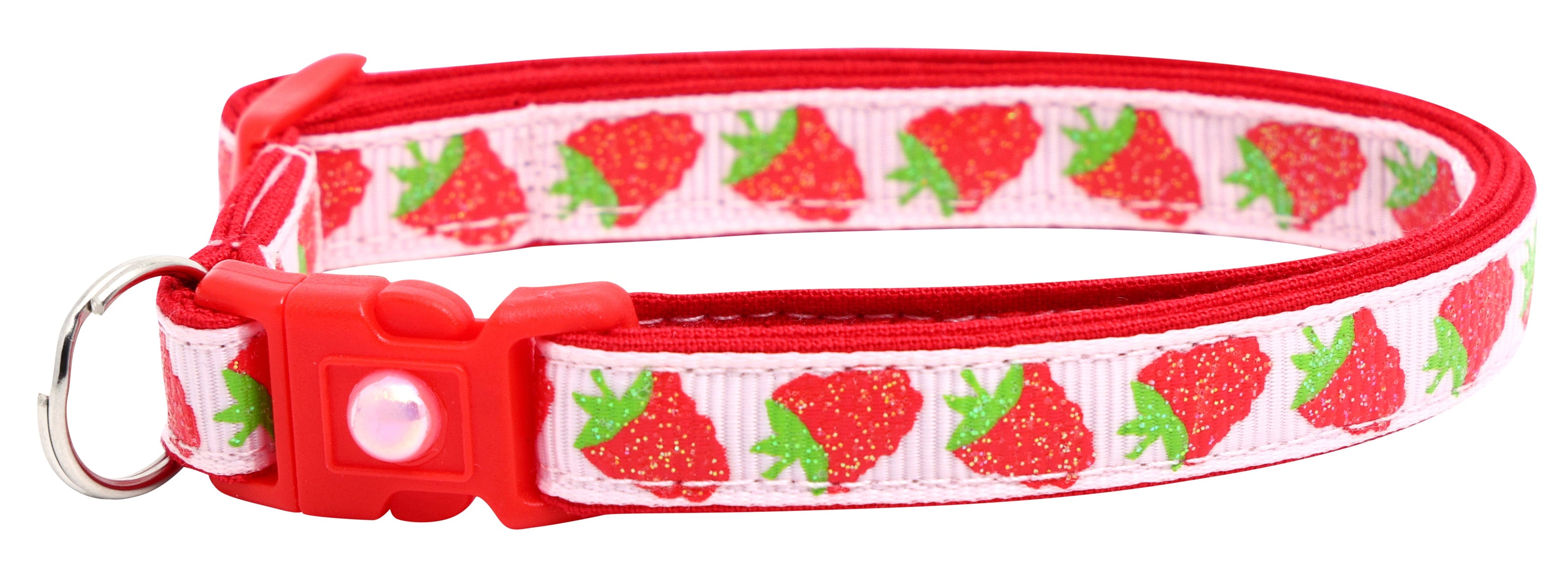 Raspberry Breakaway Cat Collar-30