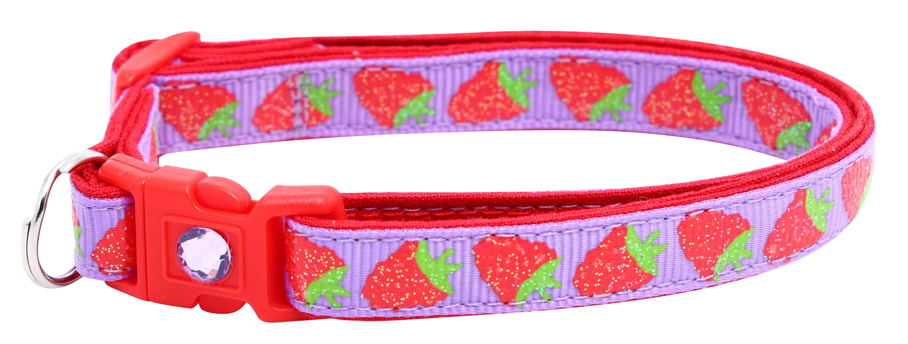 Raspberry Breakaway Cat Collar-29