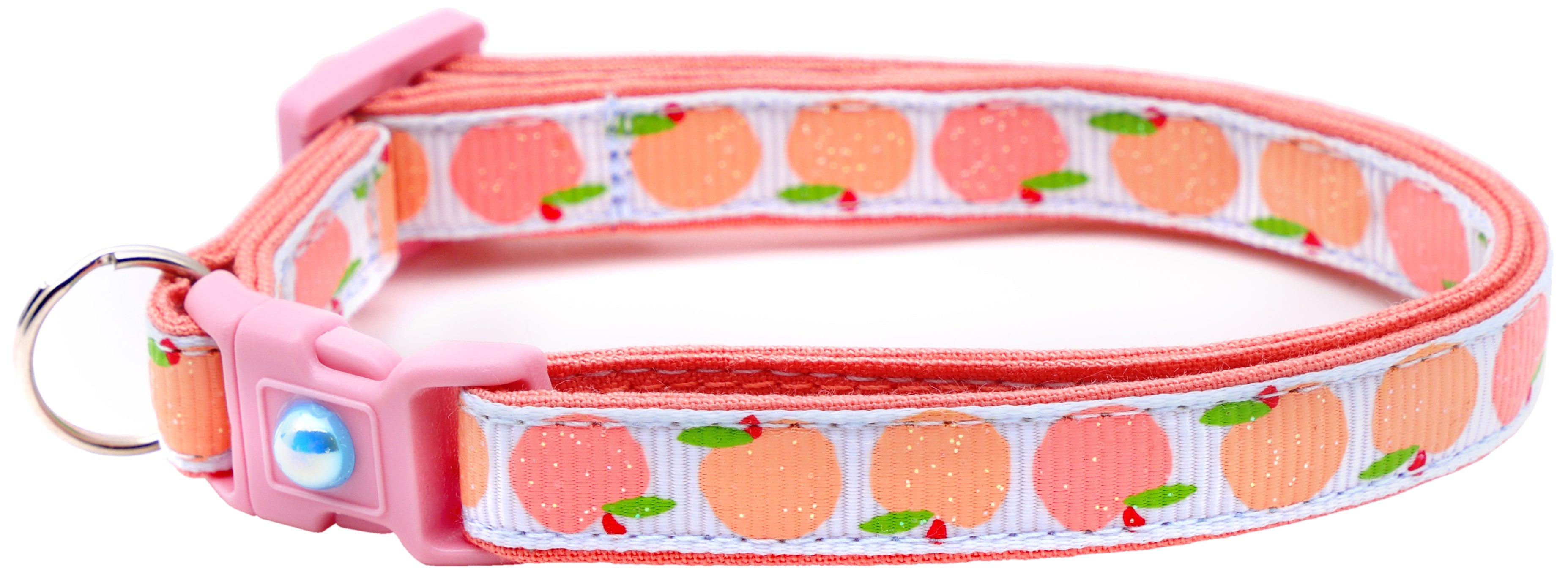 Peach Breakaway Cat Collar-30