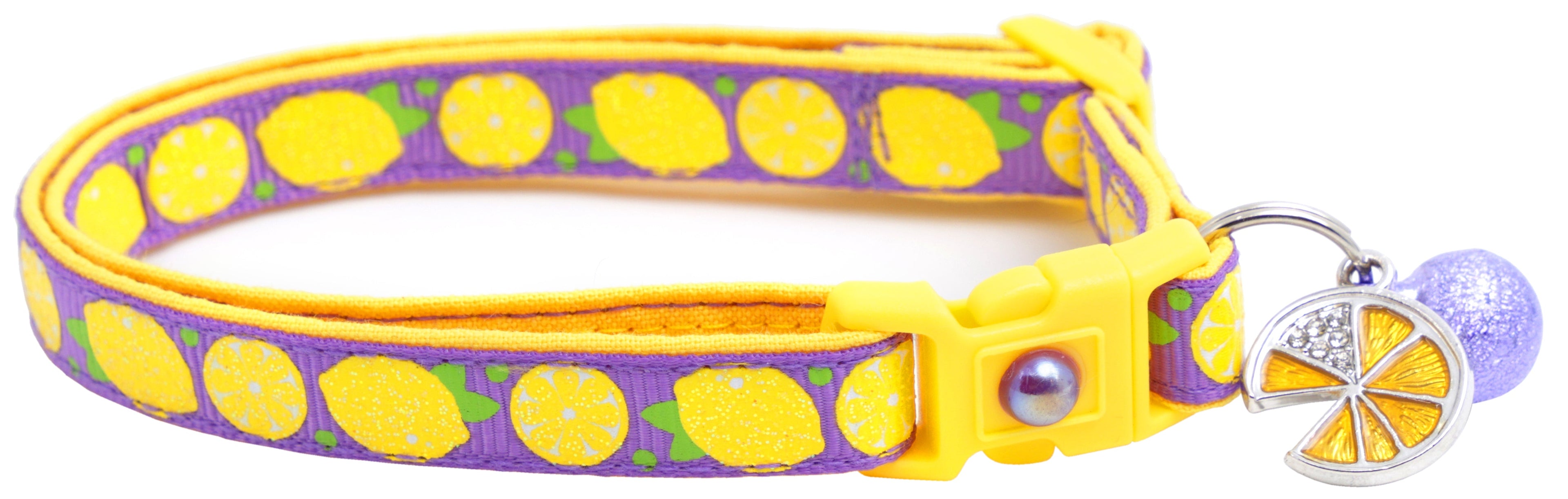 Lemon Breakaway Cat Collar-23
