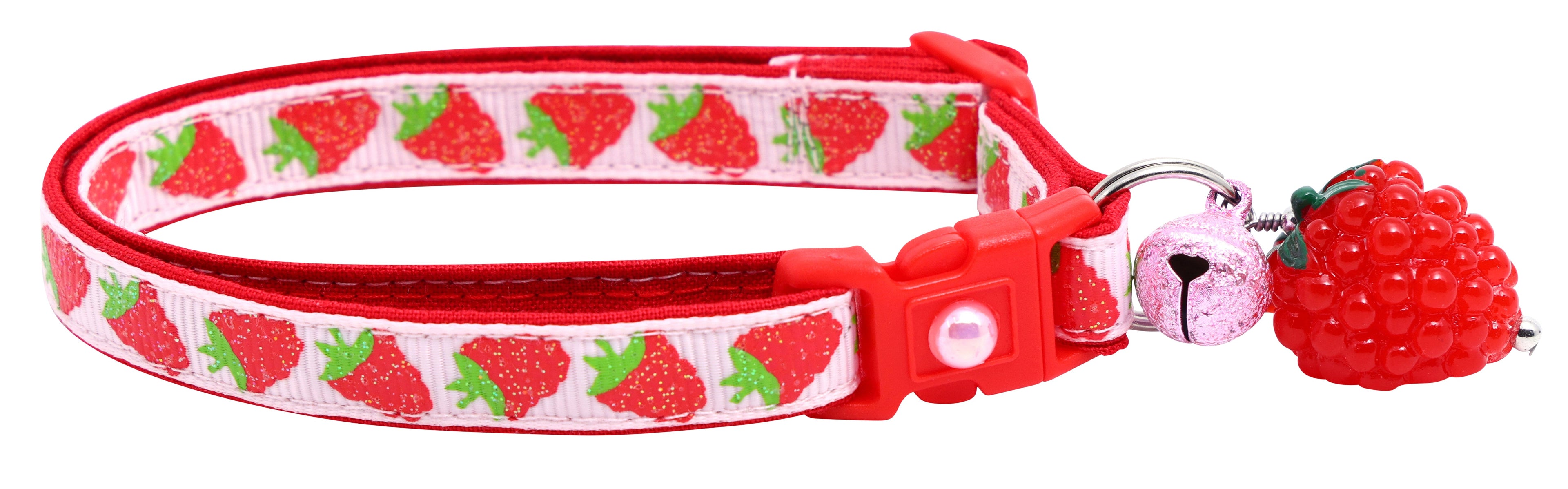Raspberry Breakaway Cat Collar-23