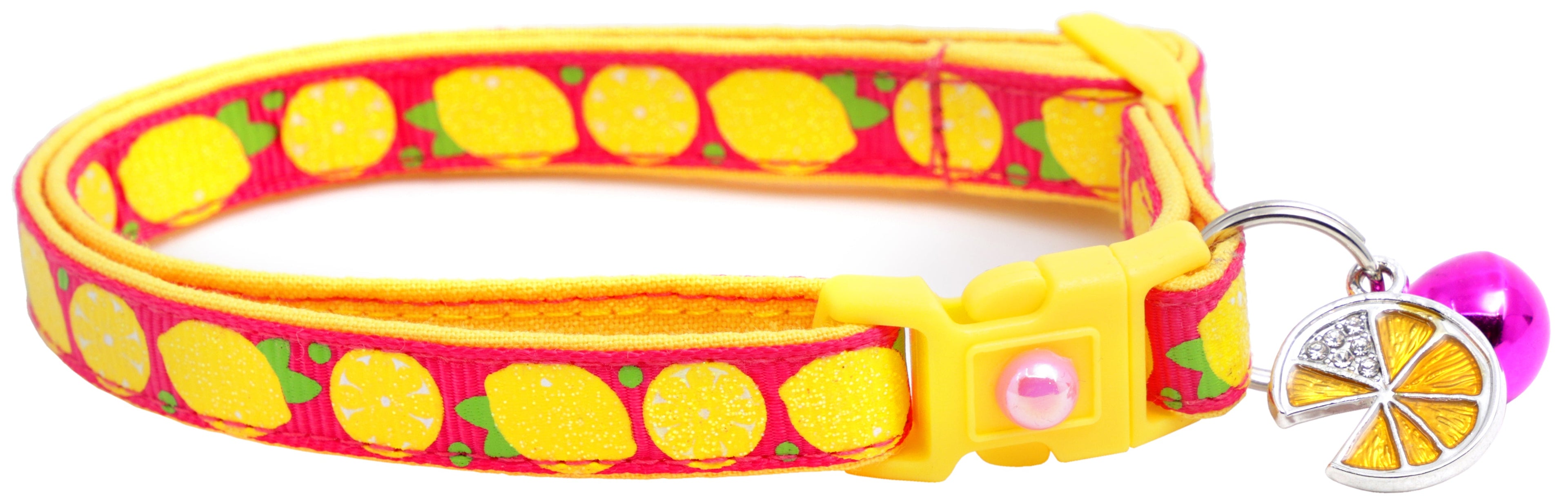 Lemon Breakaway Cat Collar-4