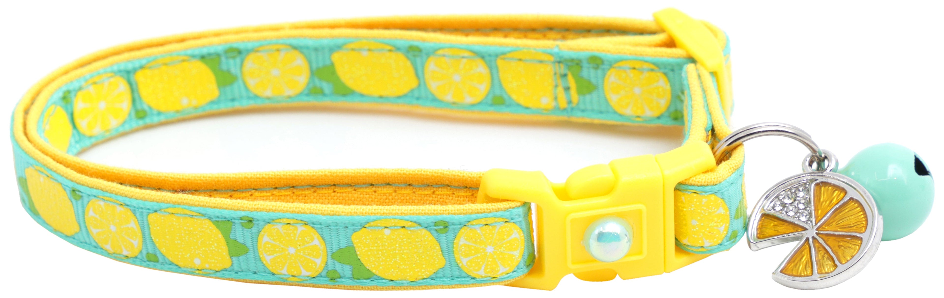 Lemon Breakaway Cat Collar-24