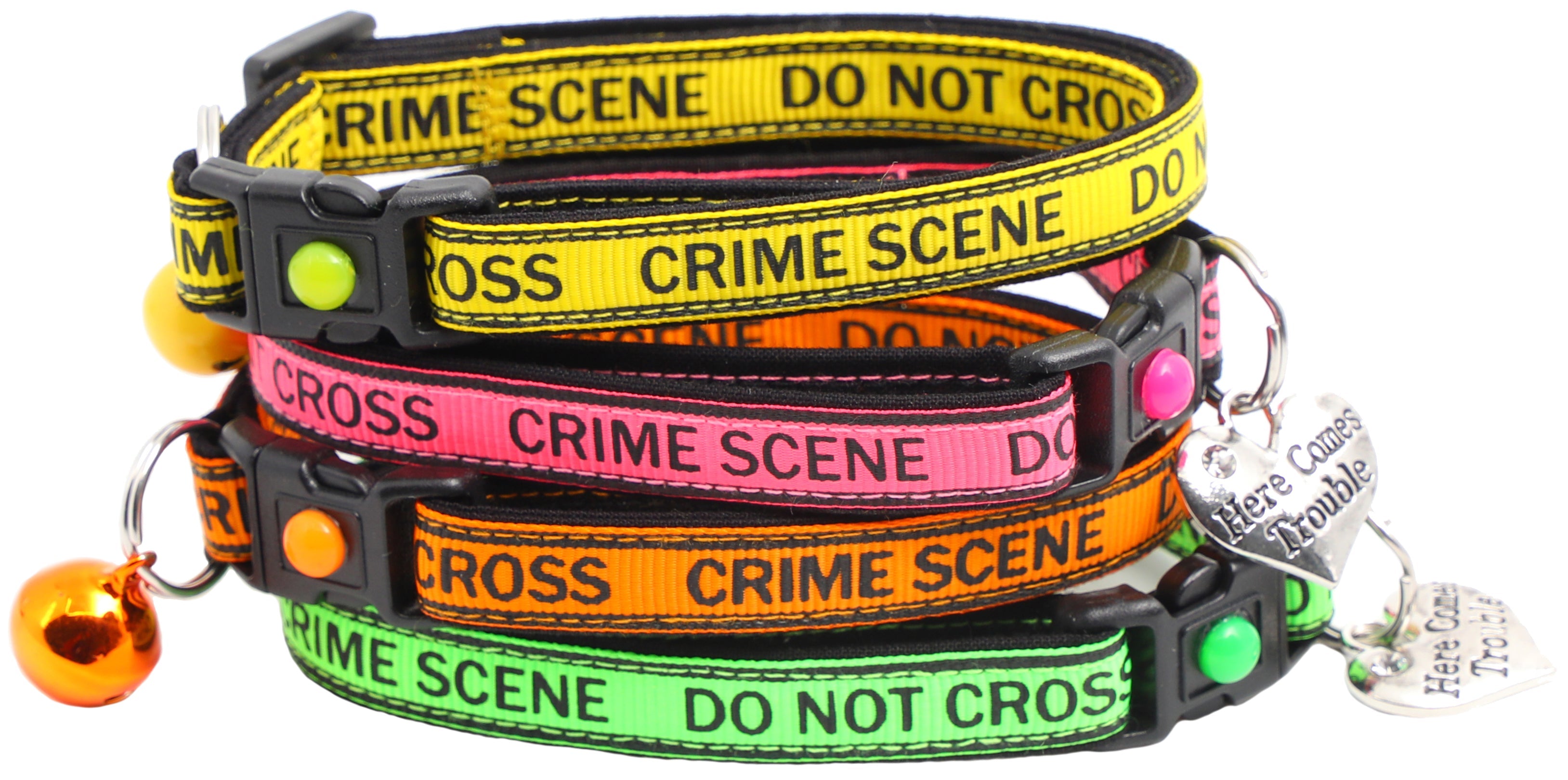 Crime Scene Do Not Cross Breakaway Cat Collar-0