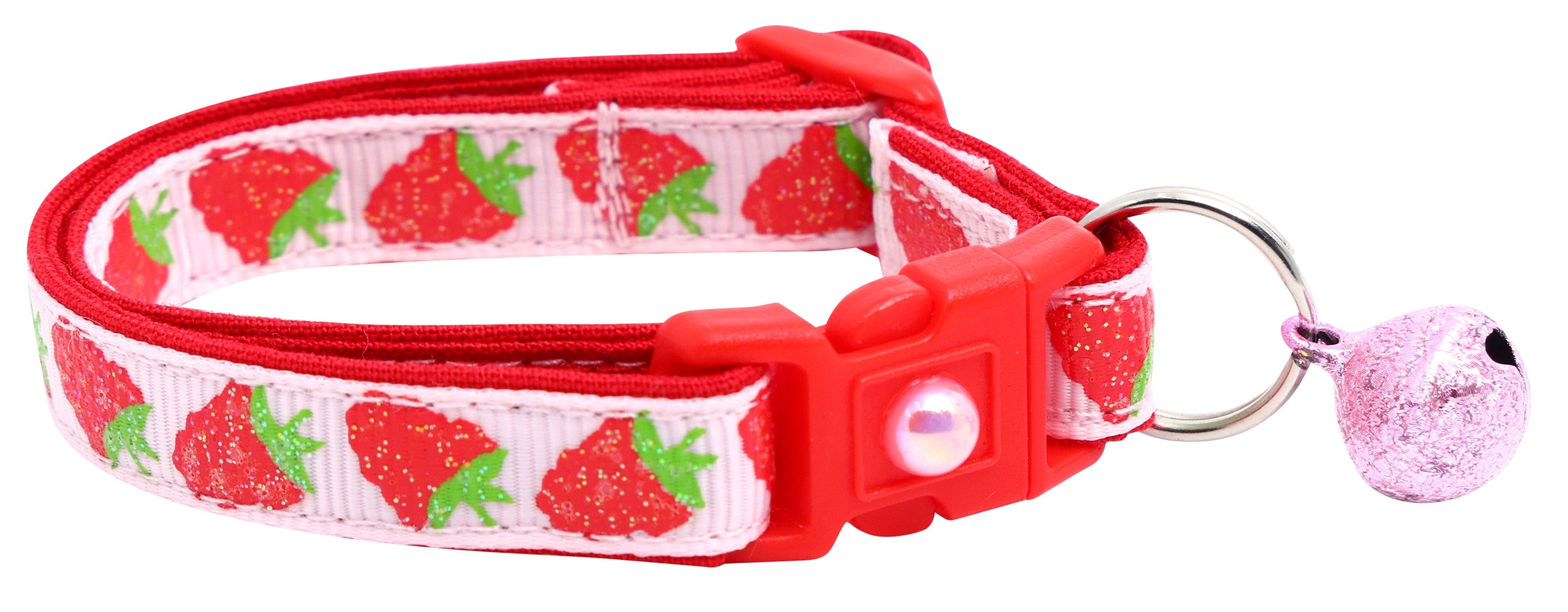Raspberry Breakaway Cat Collar-6