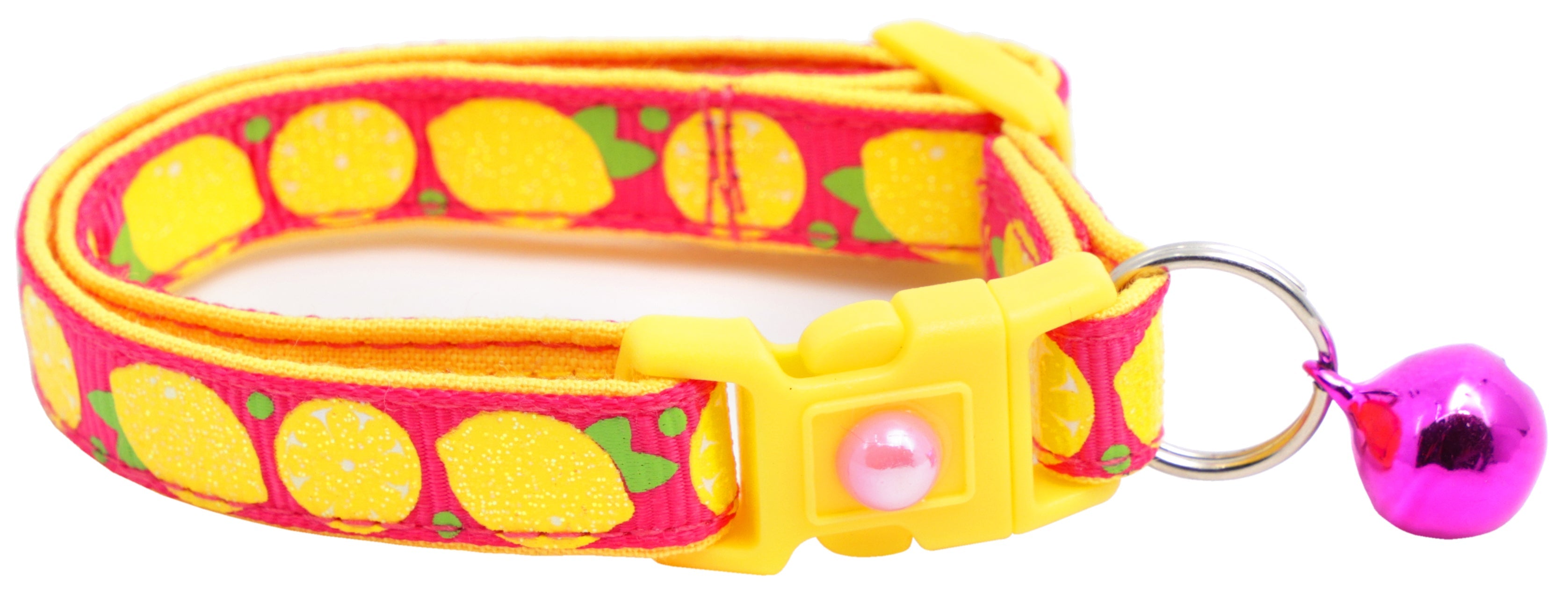 Lemon Breakaway Cat Collar-5