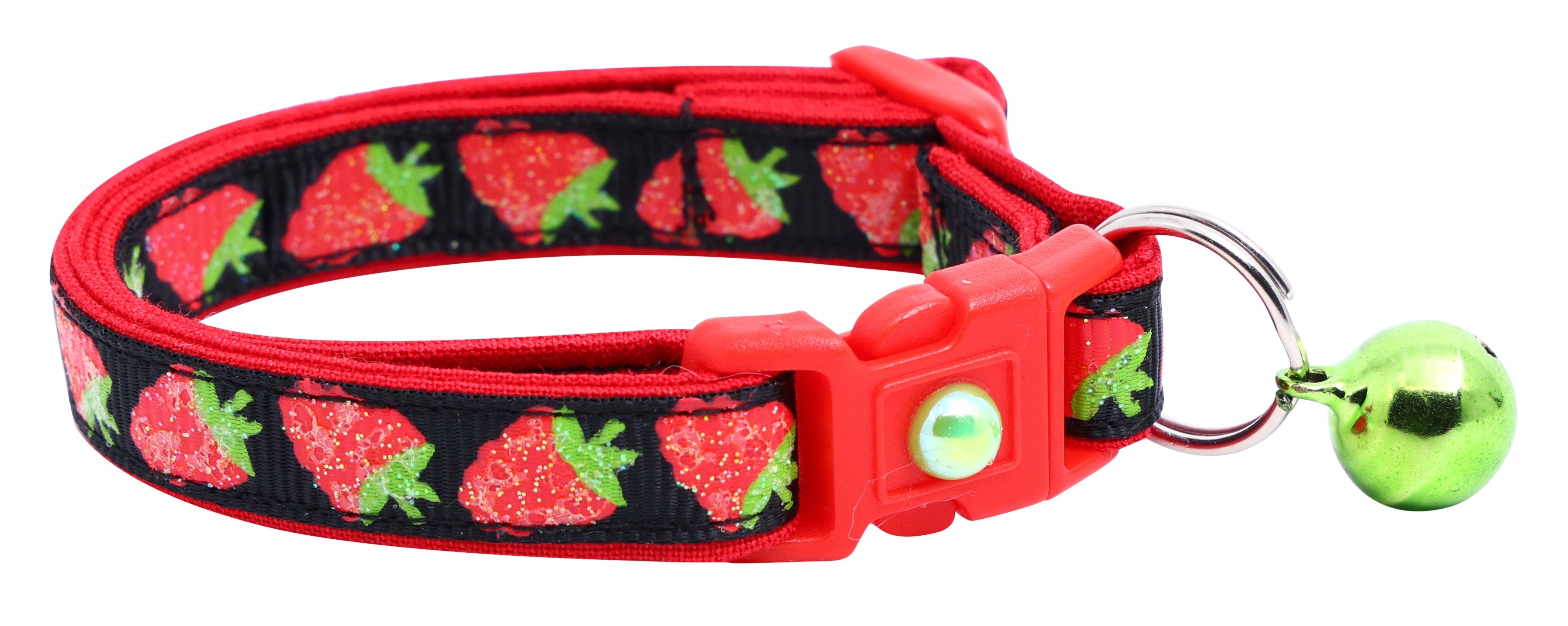 Raspberry Breakaway Cat Collar-1