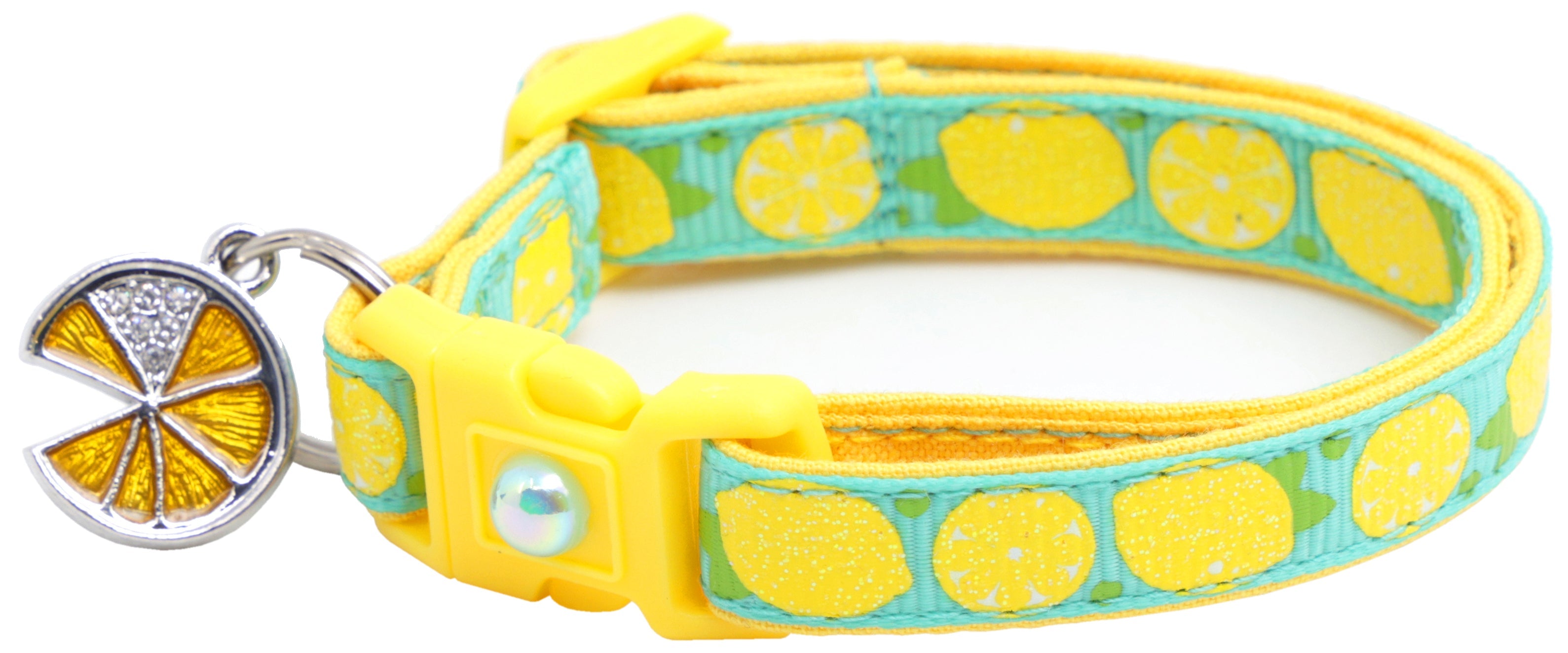 Lemon Breakaway Cat Collar-14