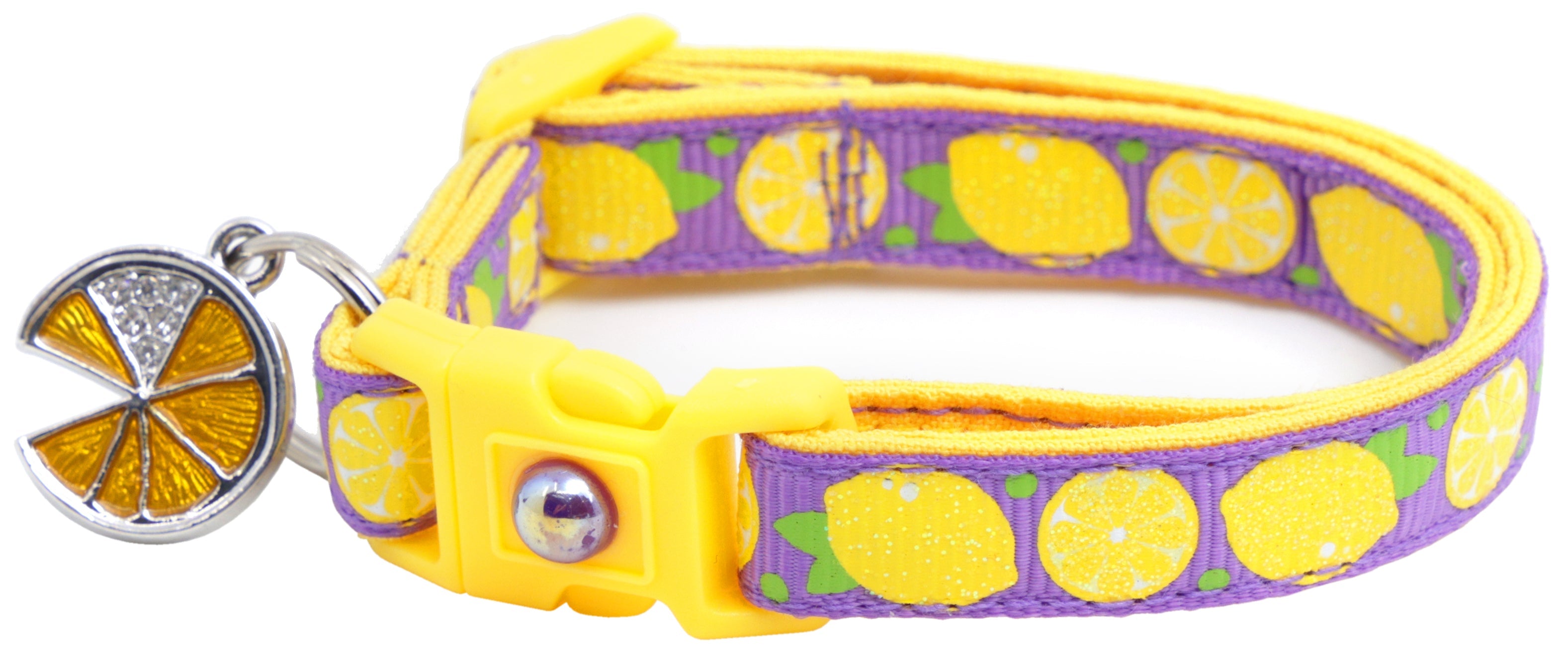 Lemon Breakaway Cat Collar-13