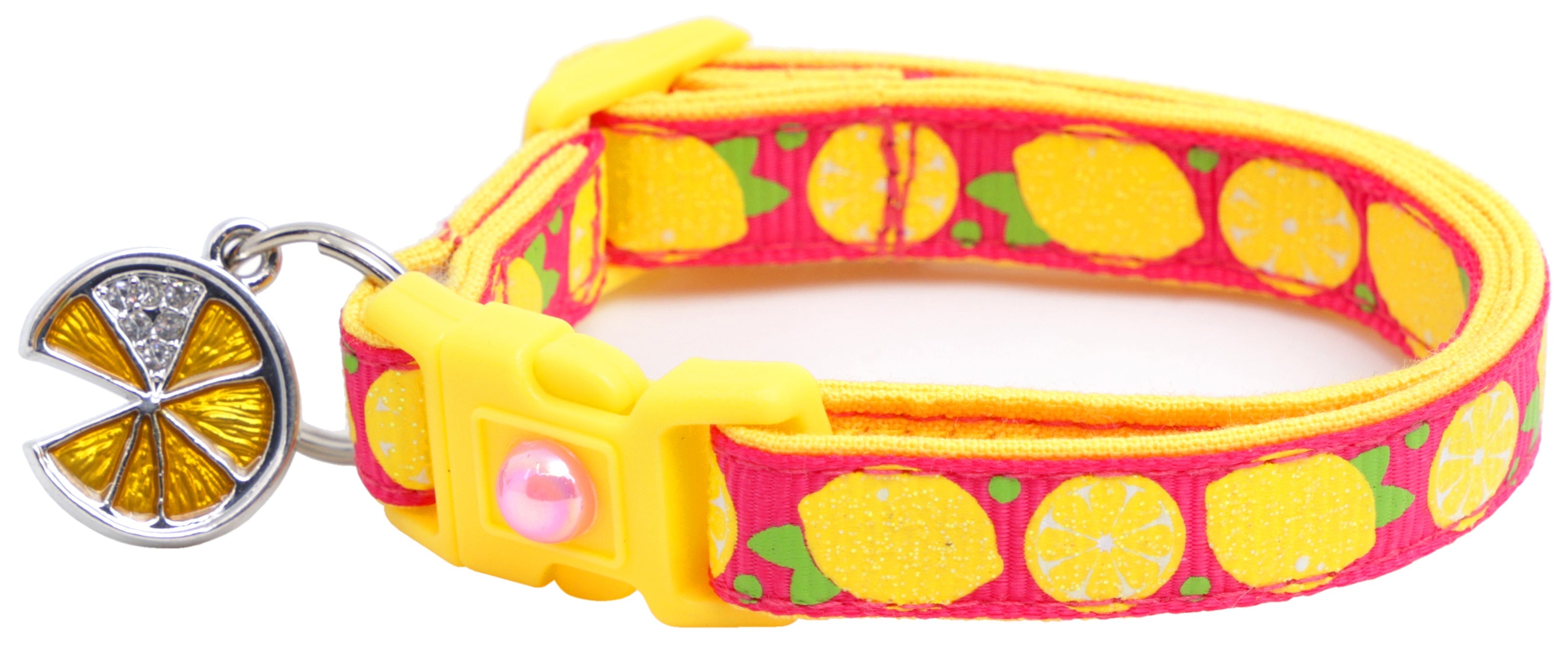 Lemon Breakaway Cat Collar-12