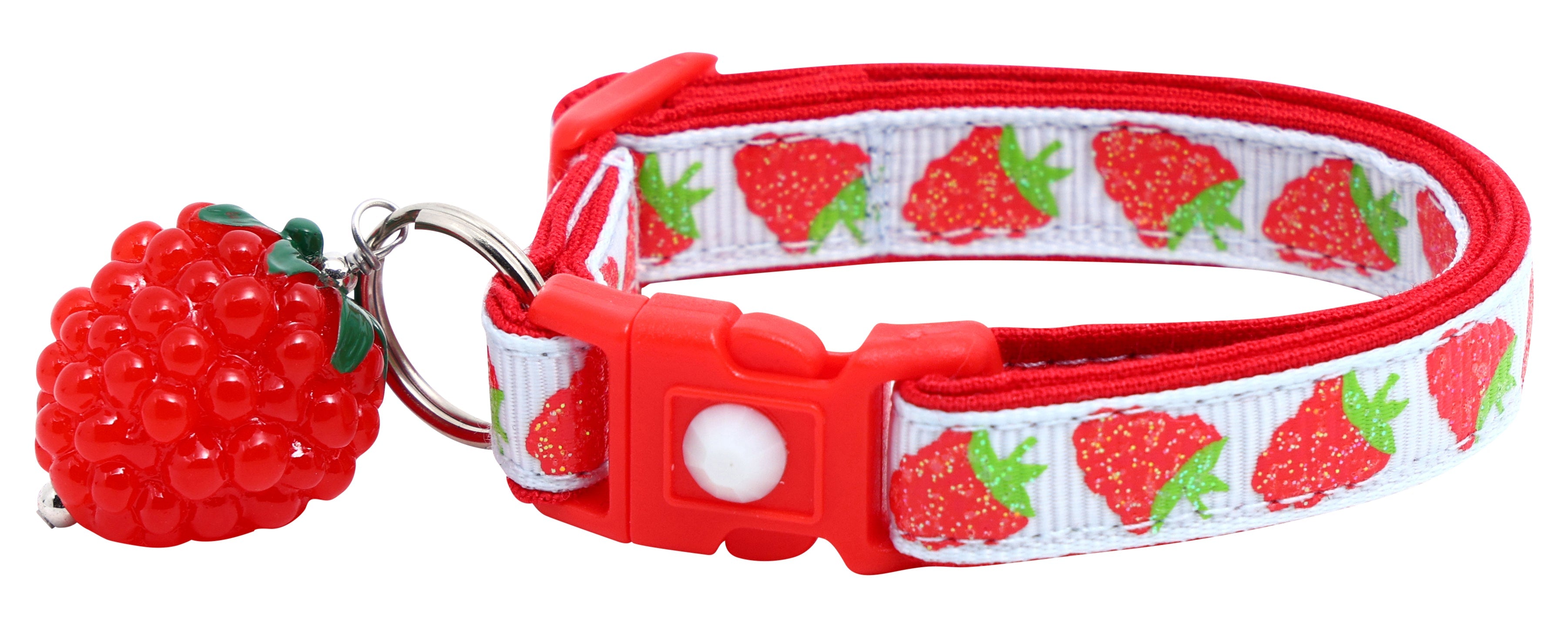 Raspberry Breakaway Cat Collar-13
