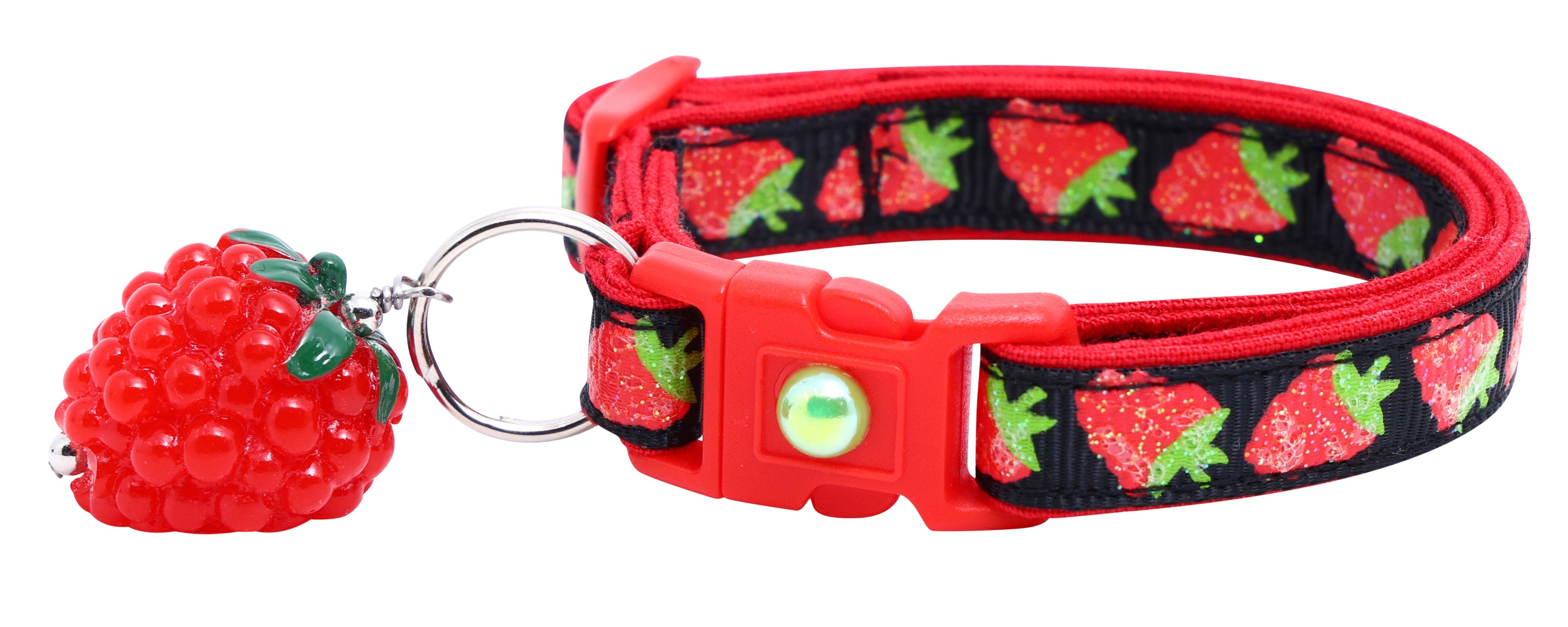 Raspberry Breakaway Cat Collar-14