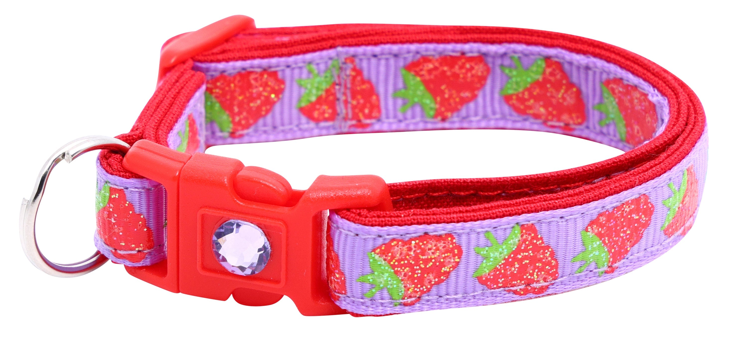 Raspberry Breakaway Cat Collar-26