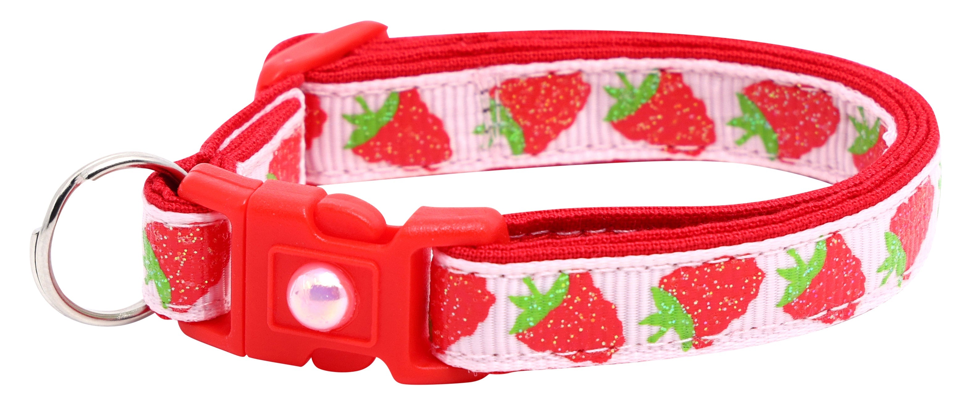 Raspberry Breakaway Cat Collar-27