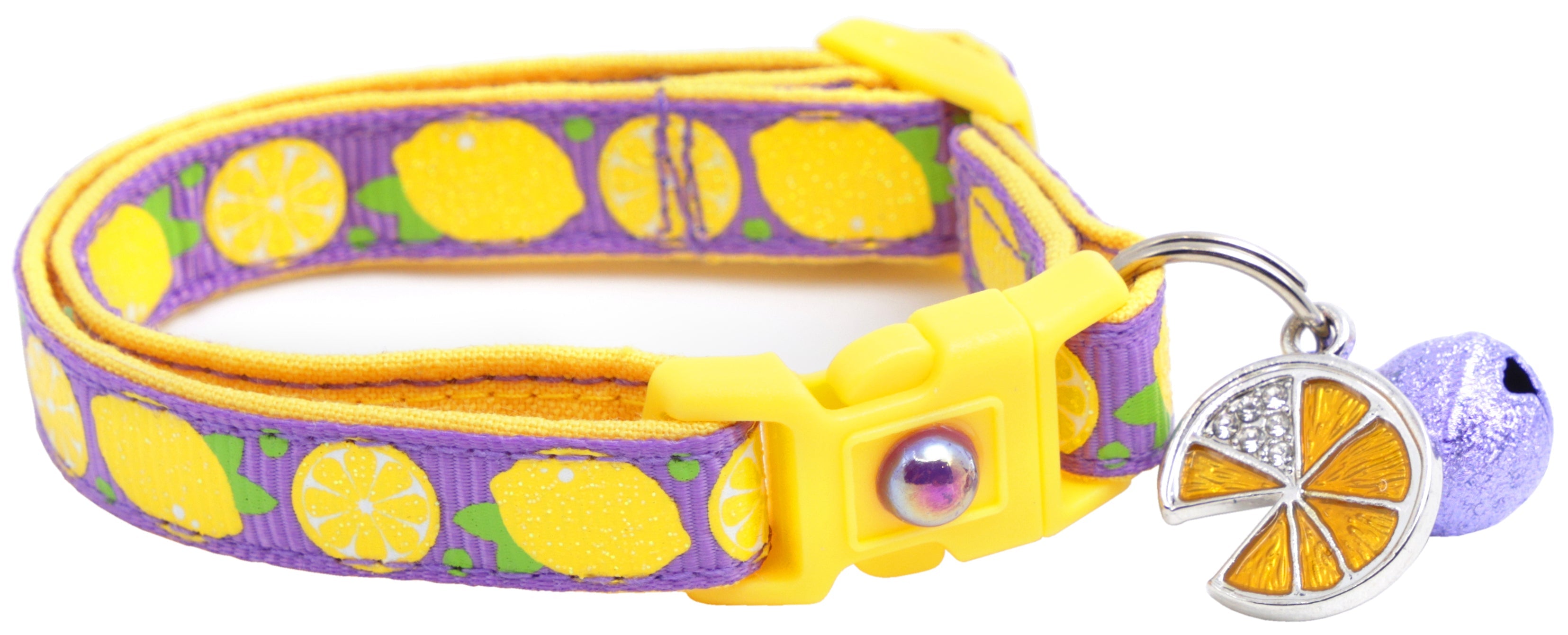 Lemon Breakaway Cat Collar-20