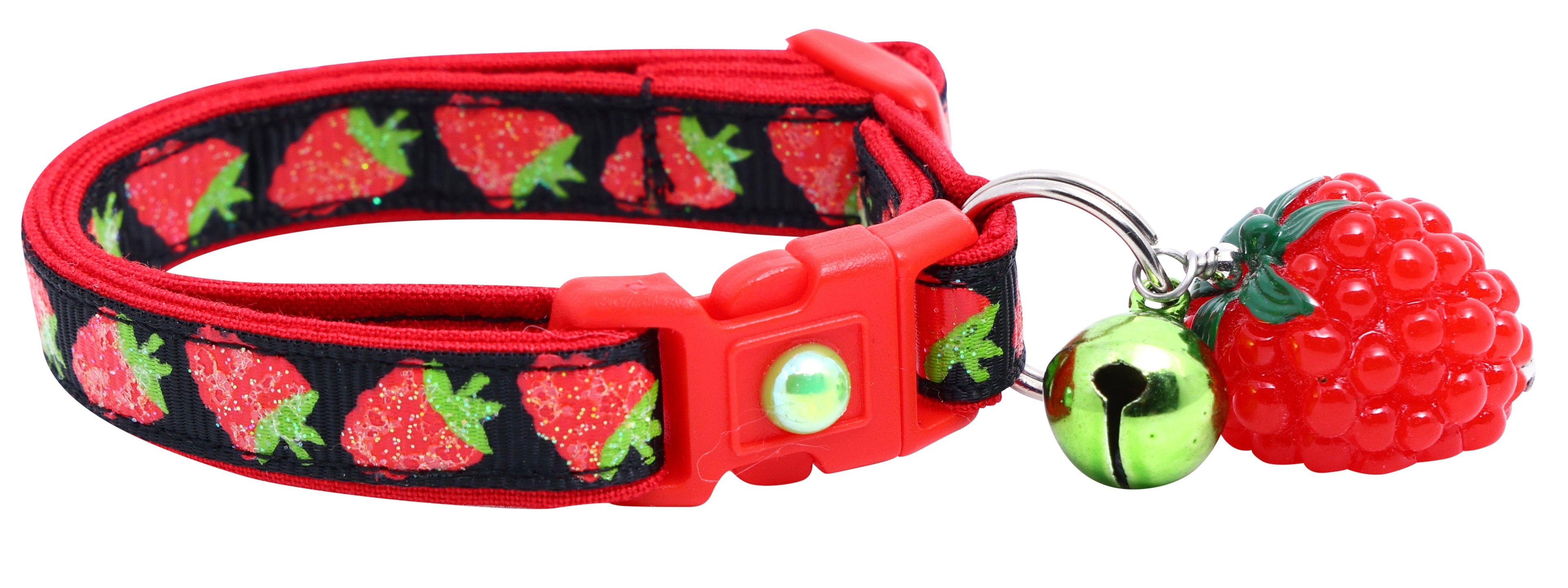 Raspberry Breakaway Cat Collar-3