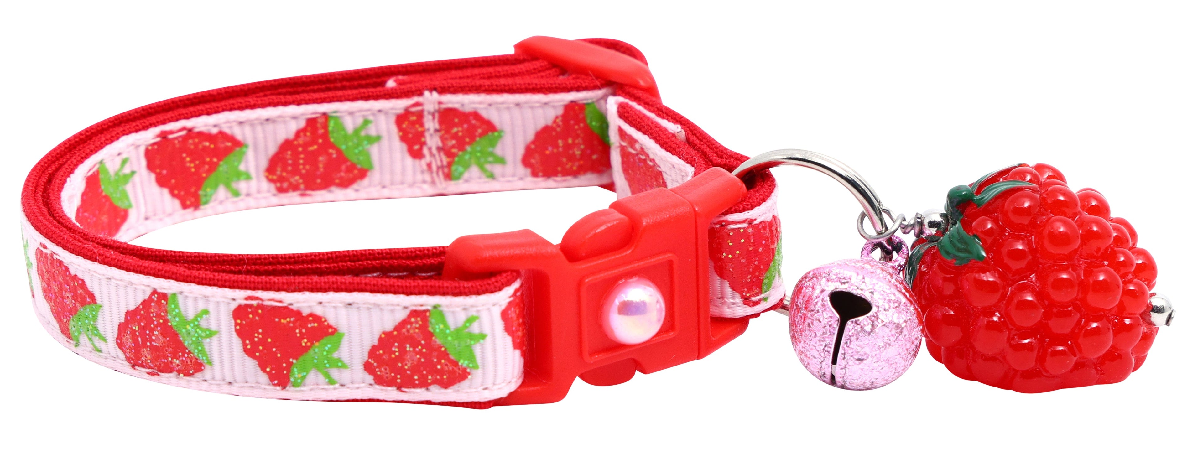 Raspberry Breakaway Cat Collar-20