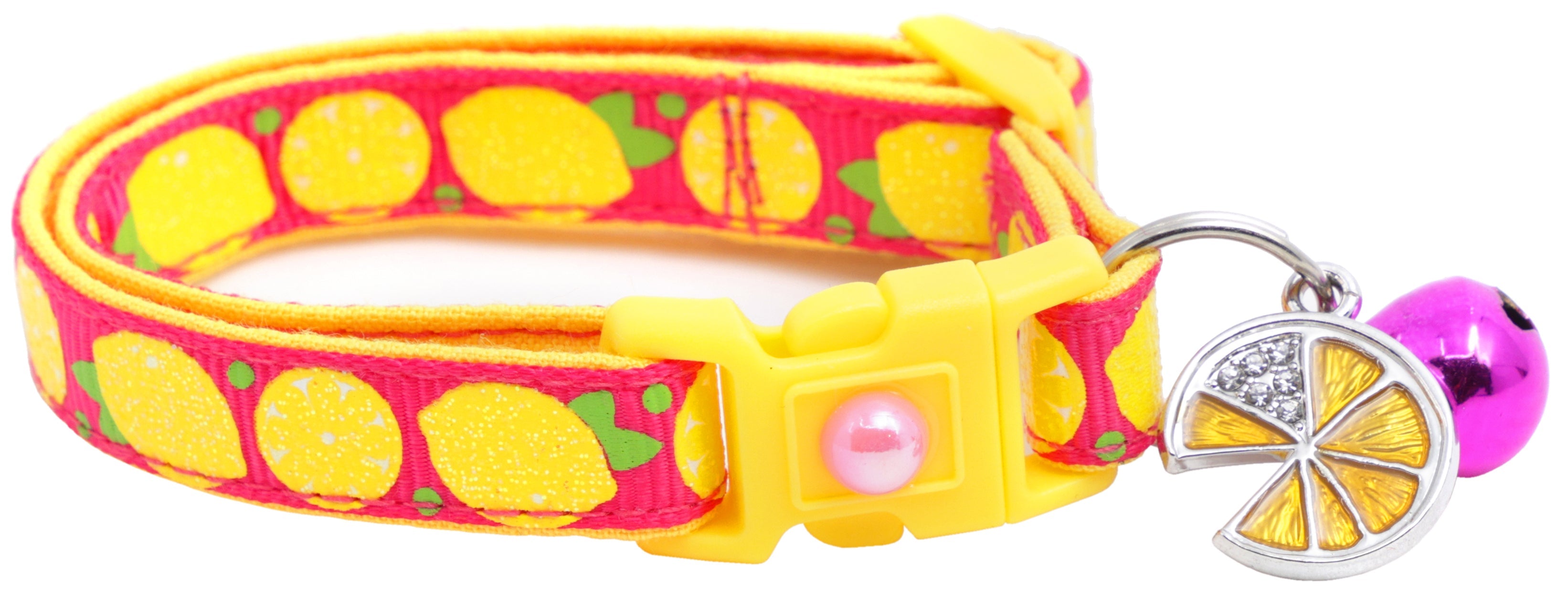 Lemon Breakaway Cat Collar-19