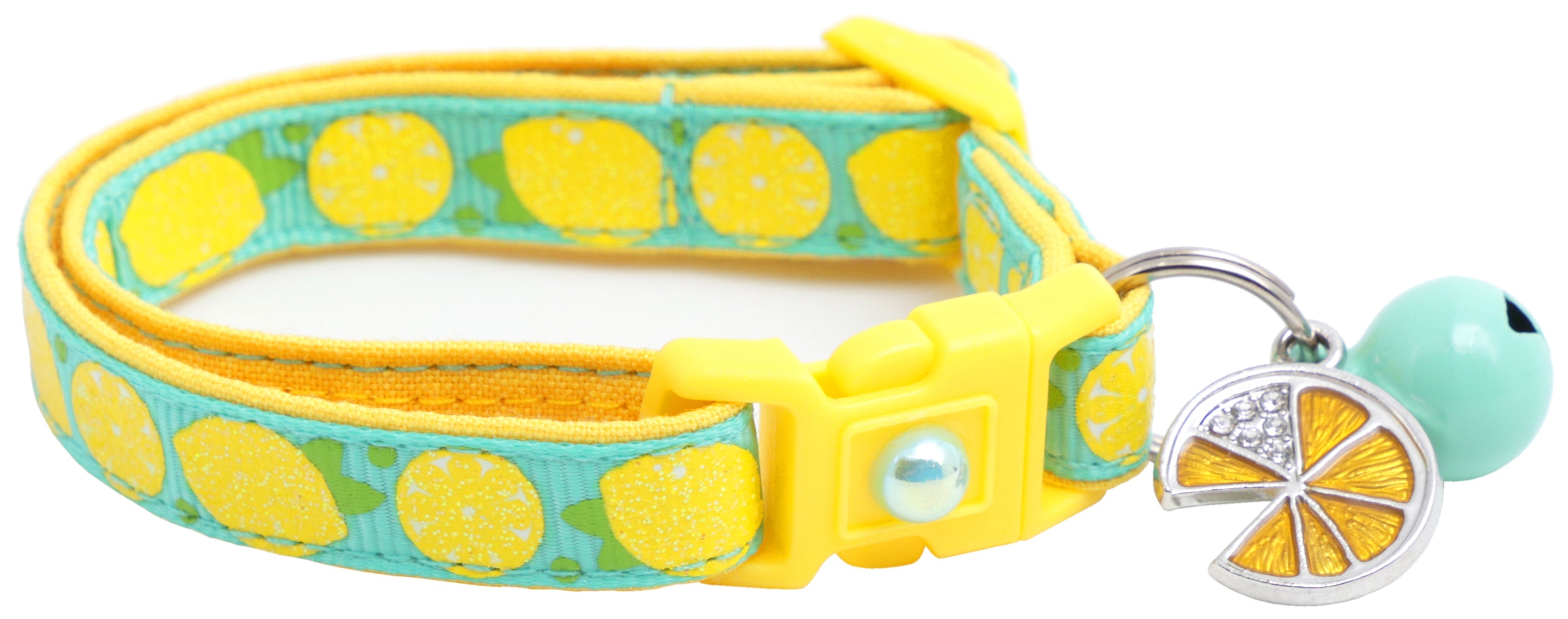 Lemon Breakaway Cat Collar-21
