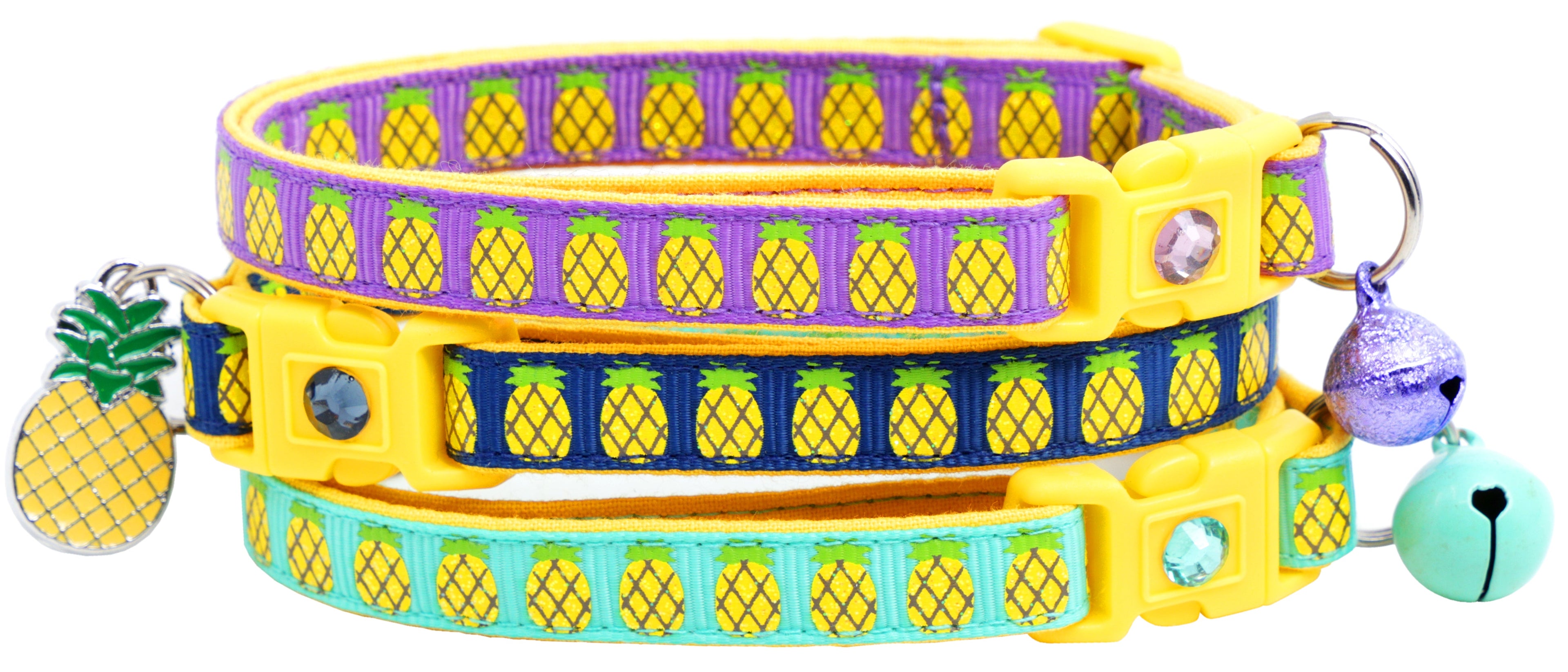 Pineapples Breakaway Cat Collar-0